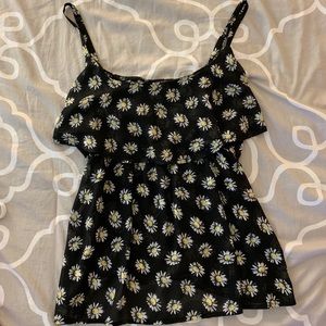 Daisy floral tank top